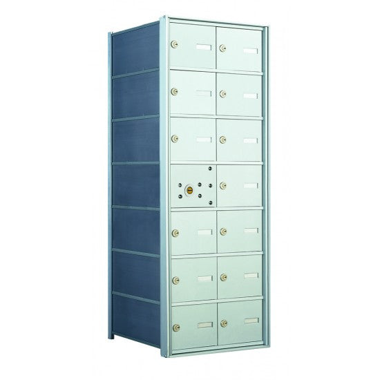 140072A - 13 Tenant Doors with 1 Master Door - 1400 Series USPS 4B+ Approved Horizontal Replacement Mailbox