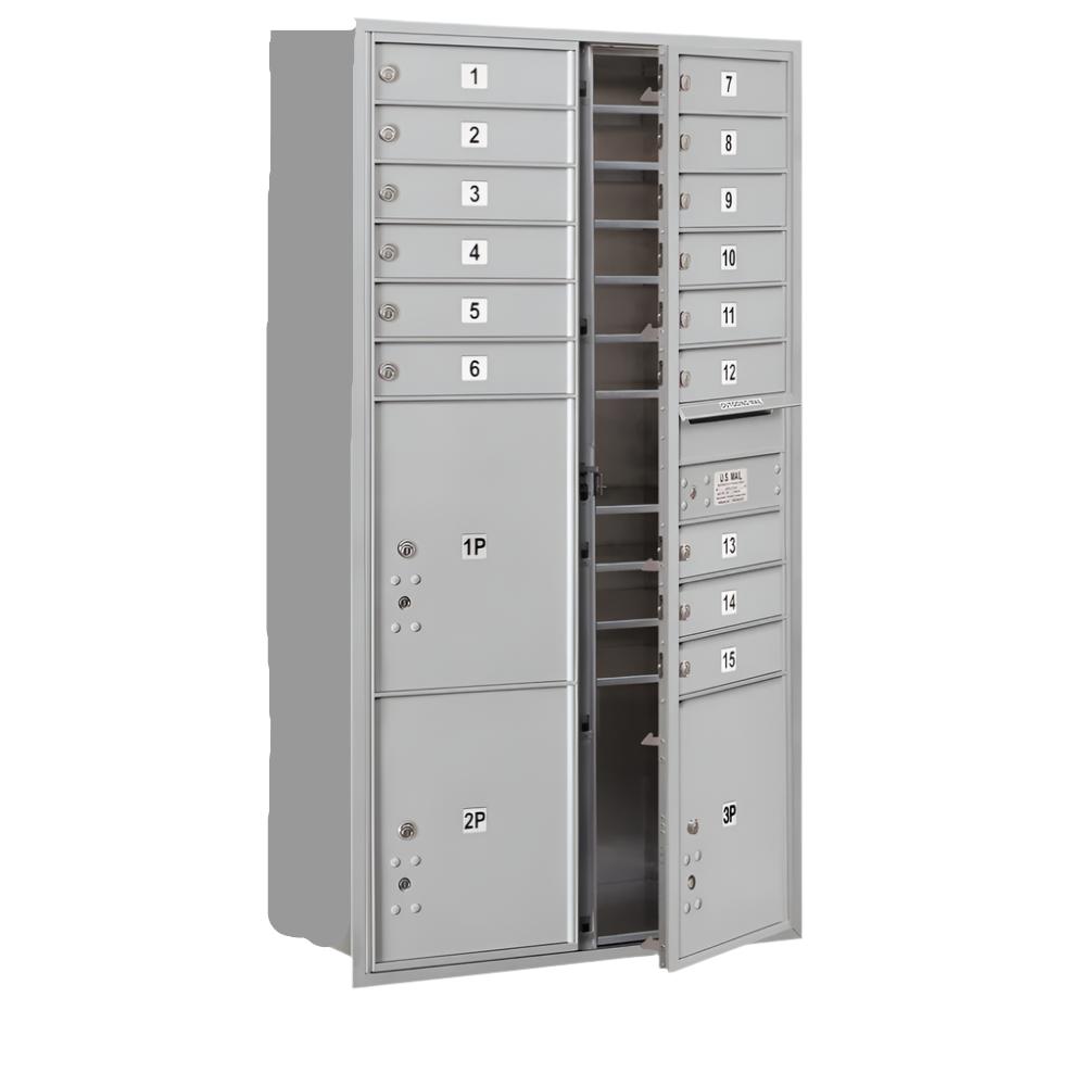 新品SECOND LAB ボックス4個セットNYC MAIL BOX Vertical Mailbox - 4 Doors - Surface Mounted - USPS Access