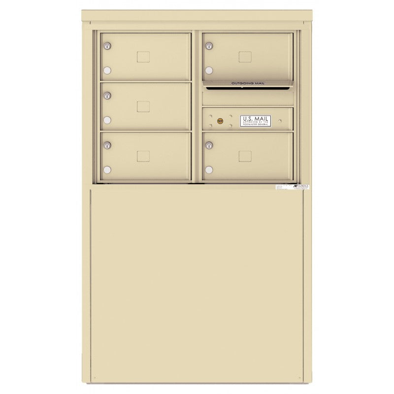 4C06D-05X-D - 5 Tenant Doors and Outgoing Mail Compartment - 4C Depot Mailbox Module