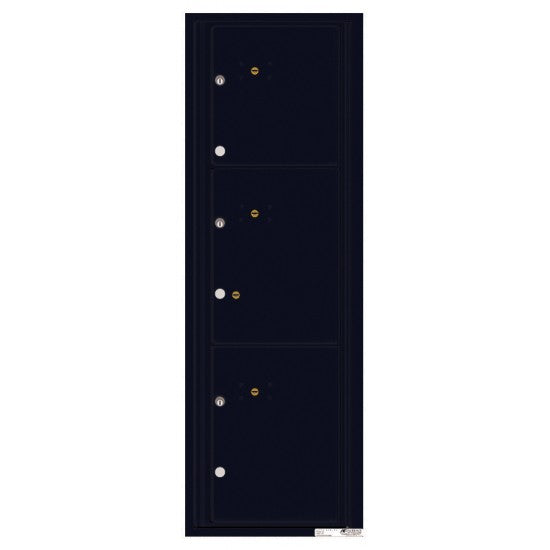 4C14S-3P - 3 Parcel Doors Unit - 4C Wall Mount 14-High