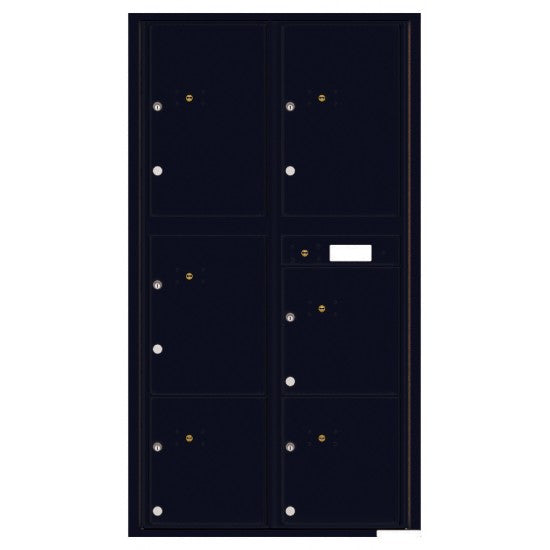 4C16D-6P - 6 Parcel Doors Unit - 4C Wall Mount Max Height