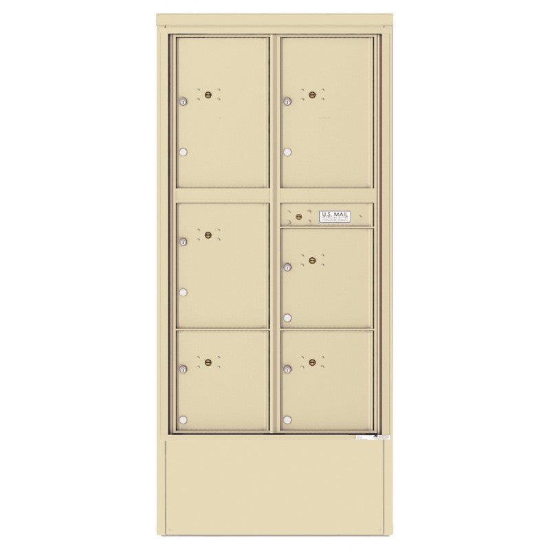 4C16D-6P-D - 6 Parcel Lockers - 4C Depot Mailbox Module