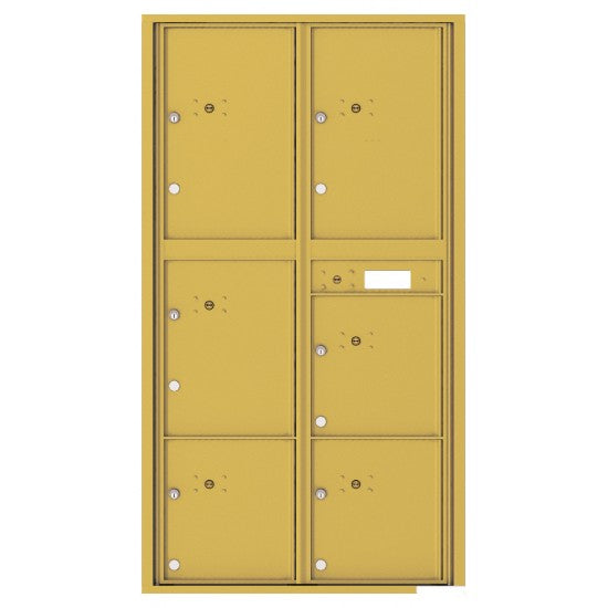 4C16D-6P - 6 Parcel Doors Unit - 4C Wall Mount Max Height
