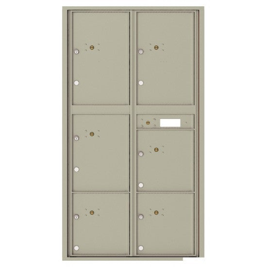 4C16D-6P - 6 Parcel Doors Unit - 4C Wall Mount Max Height
