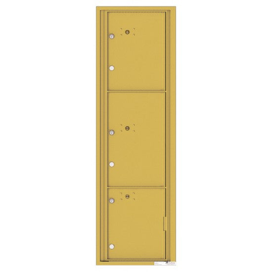 4C16S-3P - 3 Parcel Doors Unit - 4C Wall Mount Max Height
