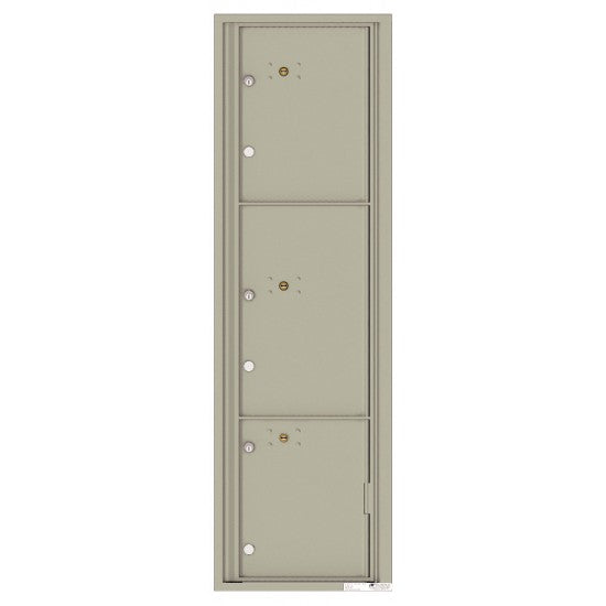 4C16S-3P - 3 Parcel Doors Unit - 4C Wall Mount Max Height