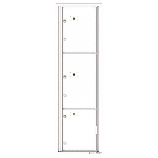4C16S-3P - 3 Parcel Doors Unit - 4C Wall Mount Max Height