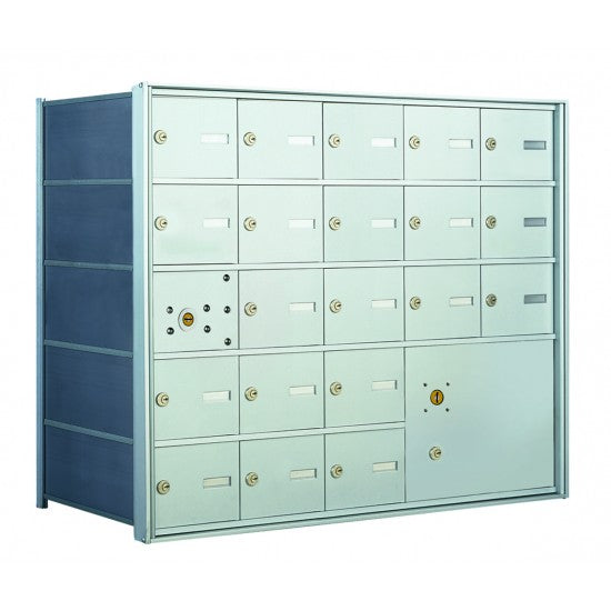 140055PLA - 20 Tenant Doors with 1 Master Door and 1 Parcel Locker - 1400 Series USPS 4B+ Approved Horizontal Replacement Mailbox