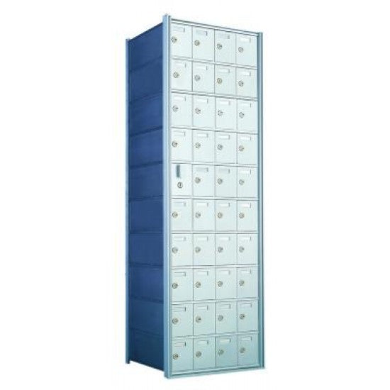 1600104A - Standard 40 Door Horizontal Mailbox Unit - Front Loading - (39 Useable; 10