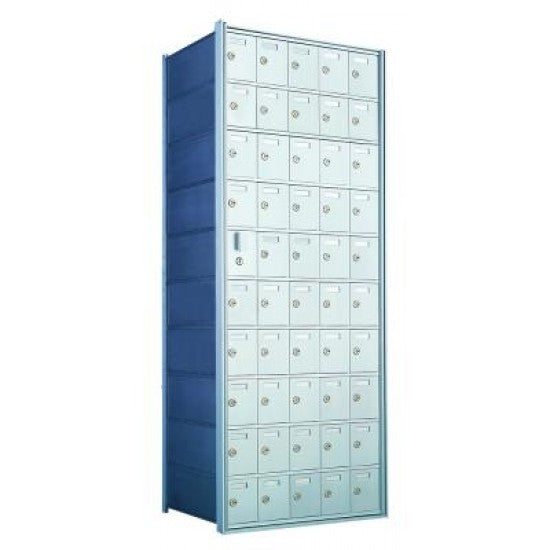 1600105A - Standard 50 Door Horizontal Mailbox Unit - Front Loading - (49 Useable; 10