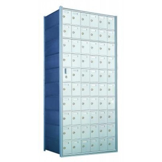 1600106-SP - Custom 60 Door Horizontal Mailbox Unit - Front Loading - (59 Useable; 10