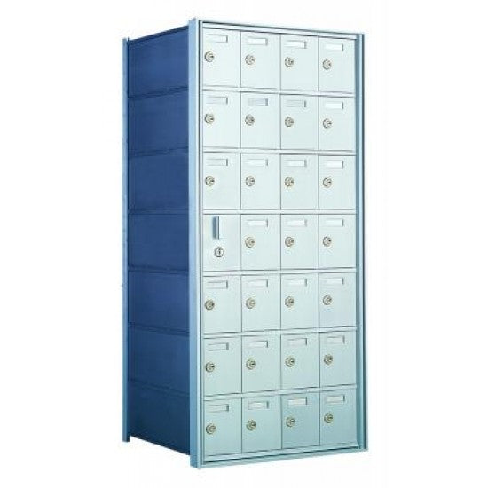 160074A - Standard 28 Door Horizontal Mailbox Unit - Front Loading - (27 Useable; 7
