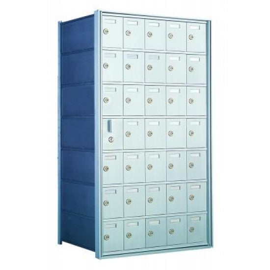 160075A - Standard 35 Door Horizontal Mailbox Unit - Front Loading - (34 Useable; 7