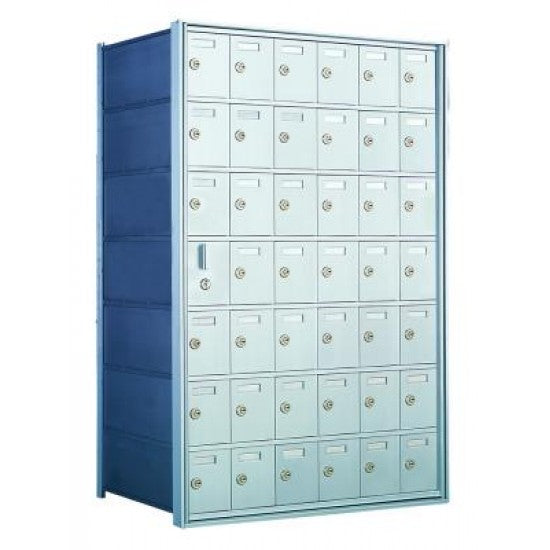 160076A - Standard 42 Door Horizontal Mailbox Unit - Front Loading - (41 Useable; 7