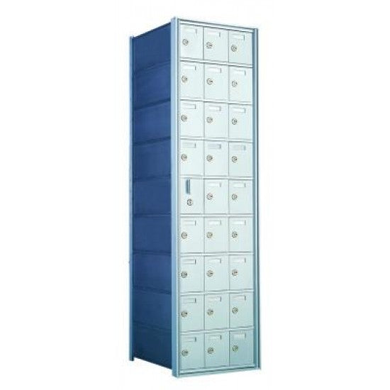 160093A - Standard 27 Door Horizontal Mailbox Unit - Front Loading - (26 Useable; 9 High)