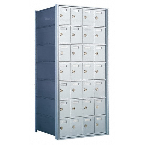 170074-SP - Custom 28 Door 7 High Horizontal Mailbox Unit - Rear Loading