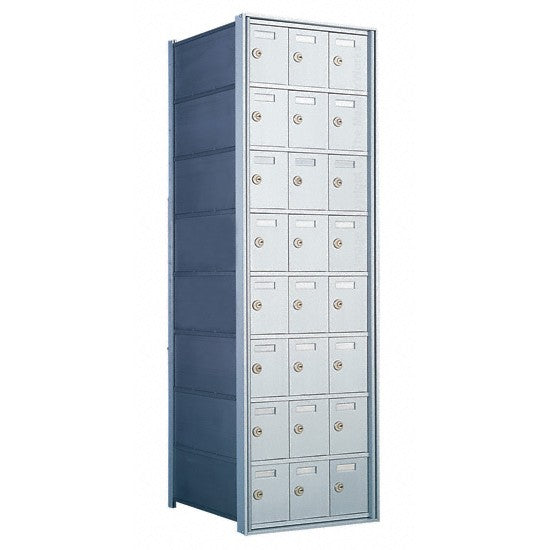 170083-SP - Custom 24 Door 8 High Horizontal Mailbox Unit - Rear Loading