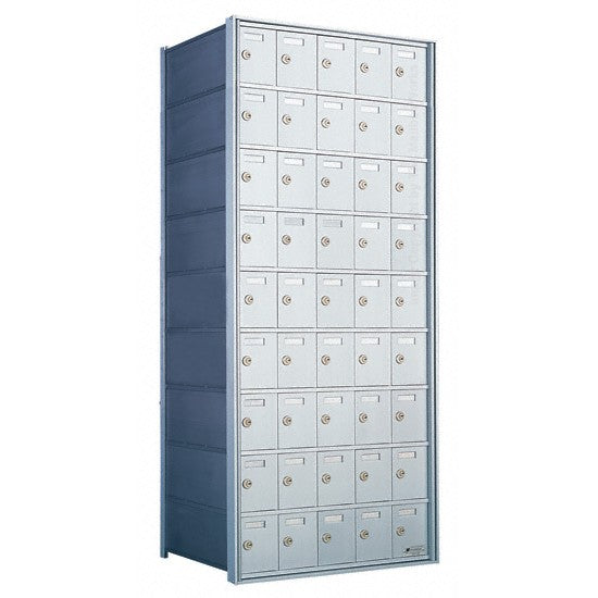 170095-SP - Custom 45 Door 9 High Horizontal Mailbox Unit - Rear Loading
