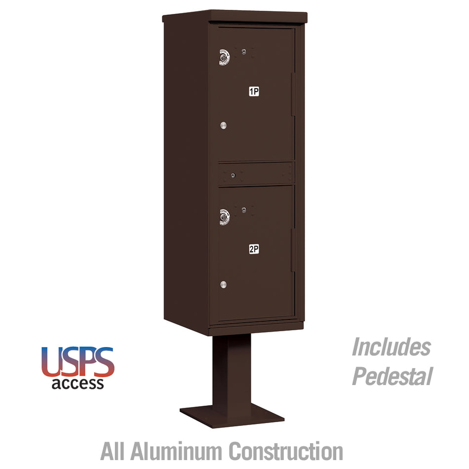 Salsbury Outdoor Parcel Locker with 2 Compartments with USPS Access – Type I