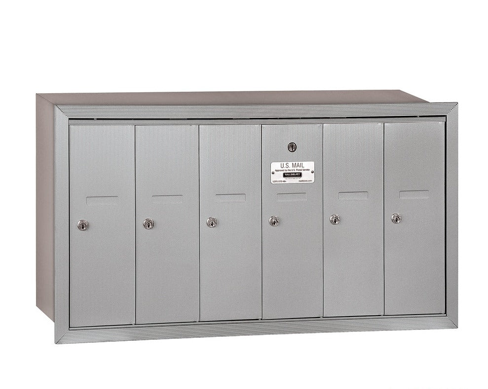 Salsbury Vertical Mailbox - 6 Doors - USPS Access