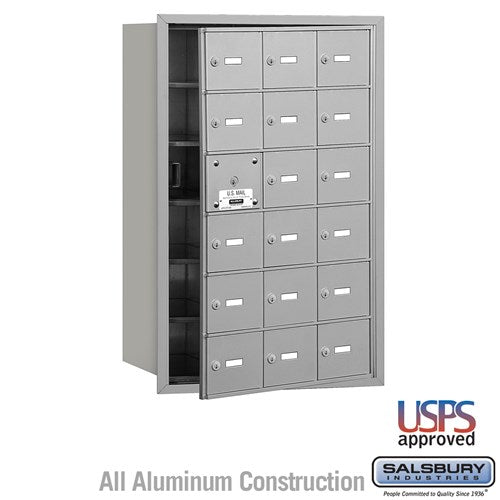 Salsbury 4B+ Horizontal Mailbox - 18 A Doors (17 usable) - Front Loading - USPS Access
