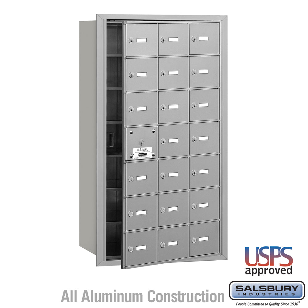 Salsbury 4B+ Horizontal Mailbox - 21 A Doors (20 usable) - Front Loading - USPS Access (3-4 Week Lead Time)