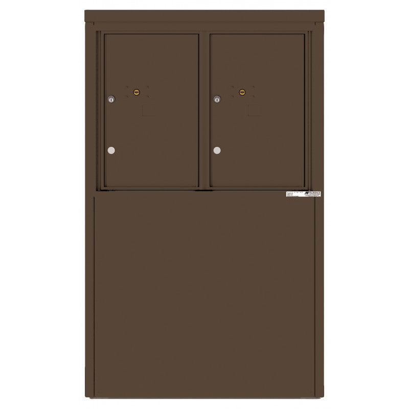 4C06D-2P-D - 2 Parcel Lockers - 4C Depot Mailbox Module