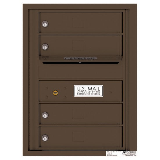 4C06S-04 - 4 Tenant Doors with Outgoing Mail Compartment - 4C Wall Mou ...