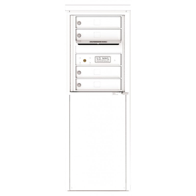 4C06S-04-D - 4 Tenant Doors with one Outgoing Mail Compartment - 4C Depot Mailbox Module