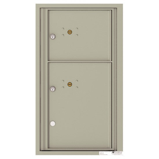 4C08S-2P - 2 Parcel Doors Unit - 4C Wall Mount 8-High