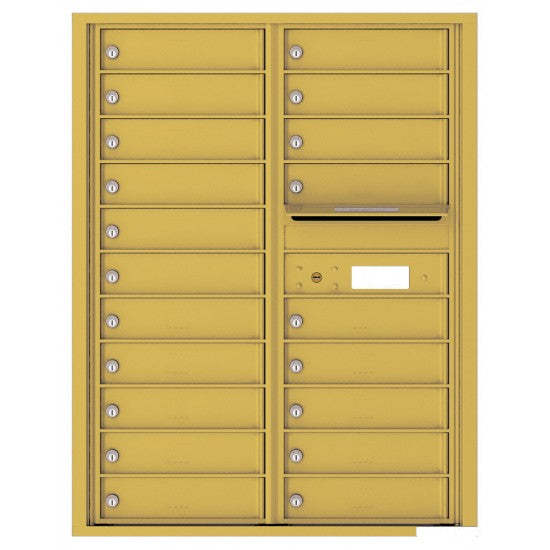 4C11D-20 - 20 Tenant Doors with Outgoing Mail Compartment - 4C Wall Mount 11-High Mailboxes USPS Approved