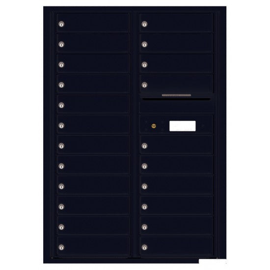 4C12D-22 - 22 Tenant Doors with Outgoing Mail Compartment - 4C Wall Mount 12-High Mailboxes