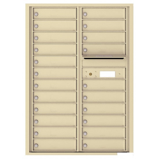 4C12D-22 - 22 Tenant Doors with Outgoing Mail Compartment - 4C Wall Mount 12-High Mailboxes