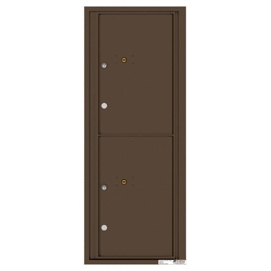 4C12S-2P - 2 Parcel Doors Unit - 4C Wall Mount 12-High