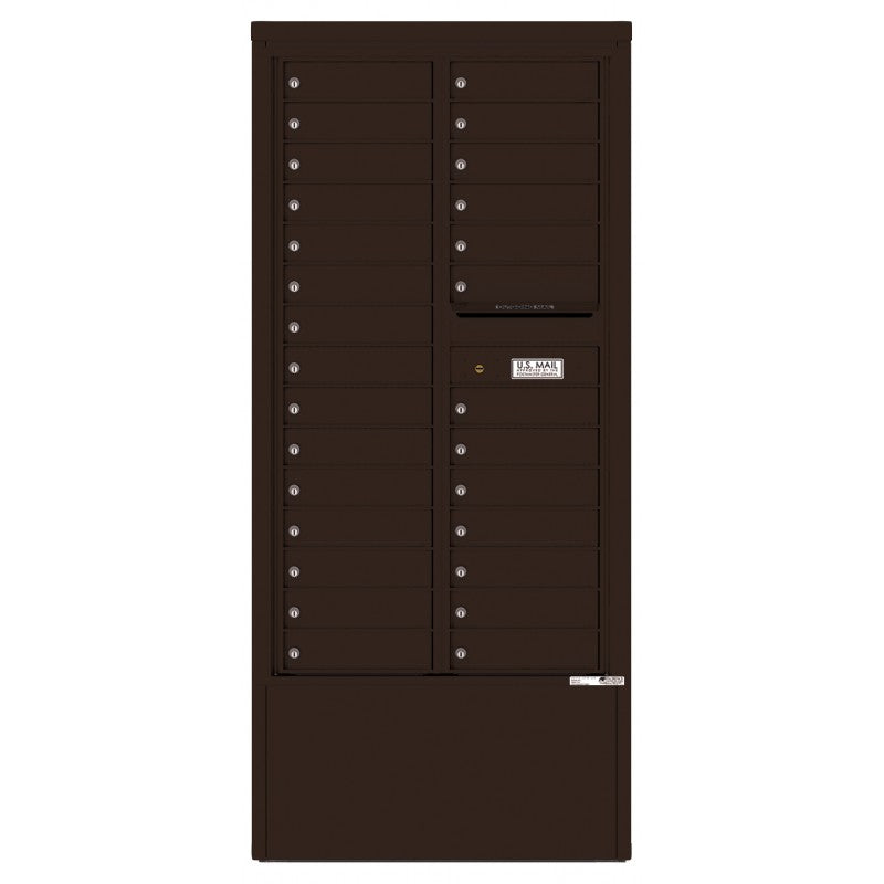 4C15D-28-D - 28 Tenant Doors and Outgoing Mail Compartment - 4C Depot Mailbox Module