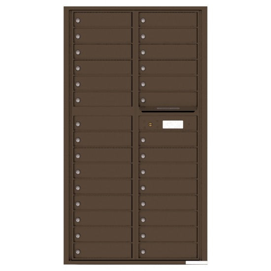 4C16D-29 - 29 Tenant Doors and Outgoing Mail Compartment - 4C Wall Mount Max Height Mailboxes