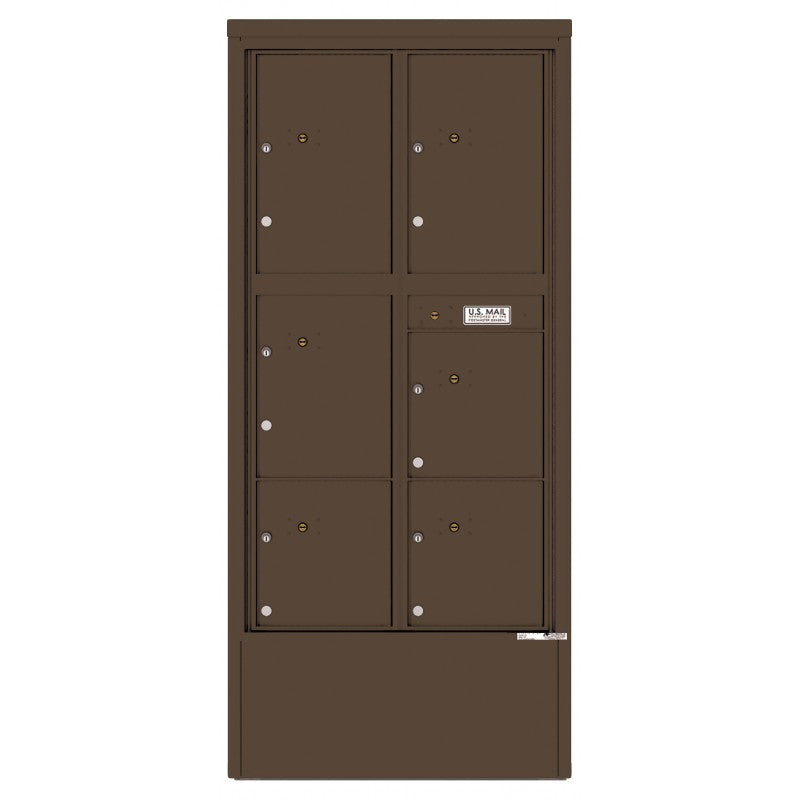 4C16D-6P-D - 6 Parcel Lockers - 4C Depot Mailbox Module