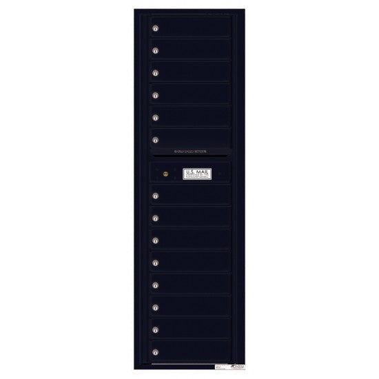 4C16S-14 - 14 Tenant Doors with Outgoing Mail Compartment - 4C Wall Mount Max Height Mailboxes