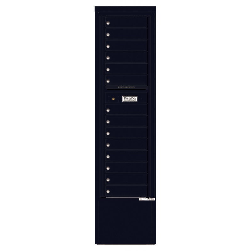 4C16S-14-D - 14 Tenant Doors with one Outgoing Mail Compartment - 4C Depot Mailbox Module
