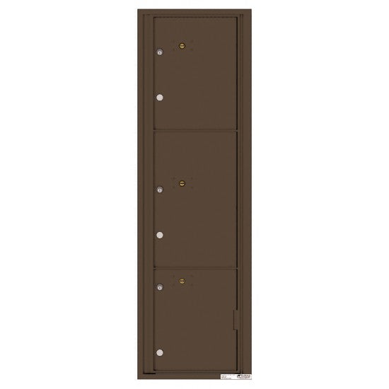 4C16S-3P - 3 Parcel Doors Unit - 4C Wall Mount Max Height