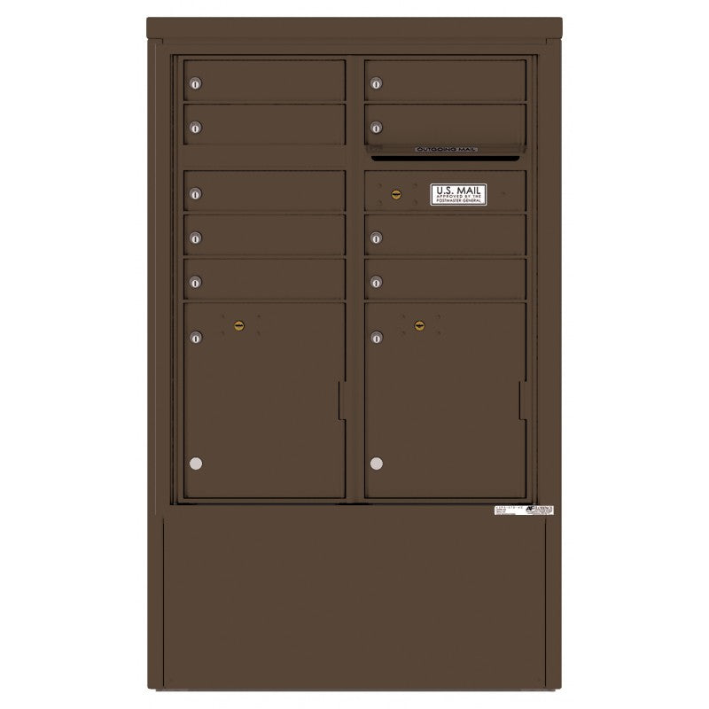 Mailbox Modules 4CADD-09-D - 9 Tenant Doors with 2 Parcel Lockers and Outgoing Mail Co ...