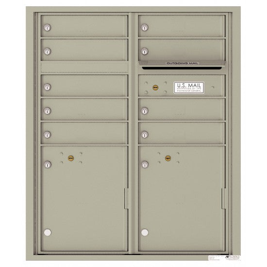 4CADD-09 - 9 Tenant Doors with 2 Parcel Lockers and Outgoing