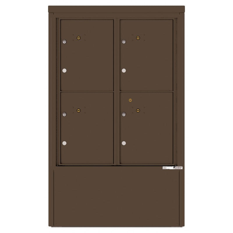 4CADD-4P-D - 4 Parcel Lockers - 4C Depot Mailbox Module